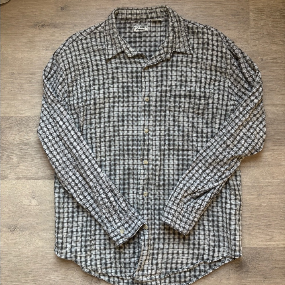 Original Bugle Boy Button Down Long Sleeve, Tag is Large fits like a Medium